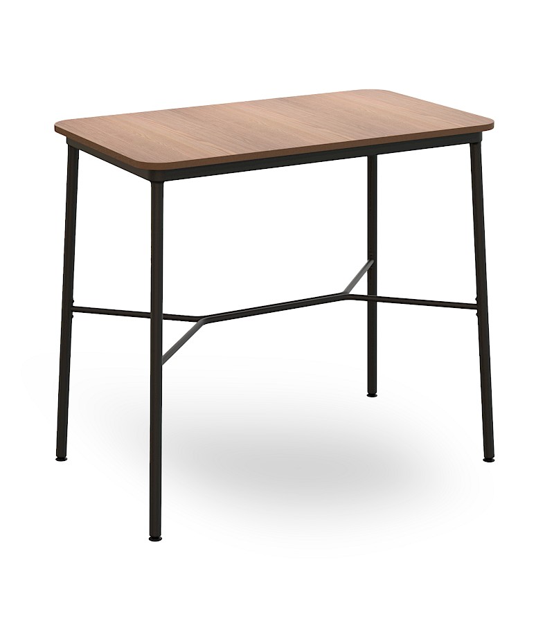 06374 mesa hub alta negra 120x70 melamina roble oscuro 1