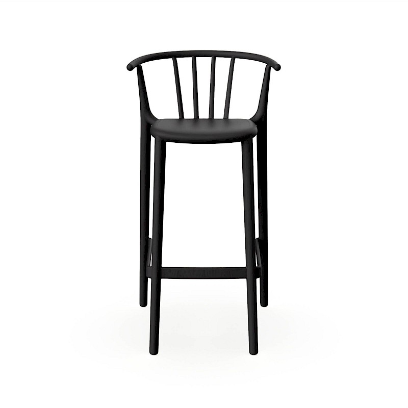 05445 woody taburete alto negro