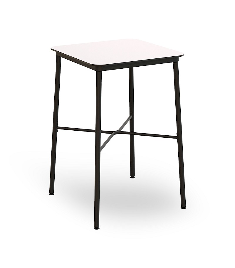 06360 mesa hub alta negra 70x70 hpl blanco