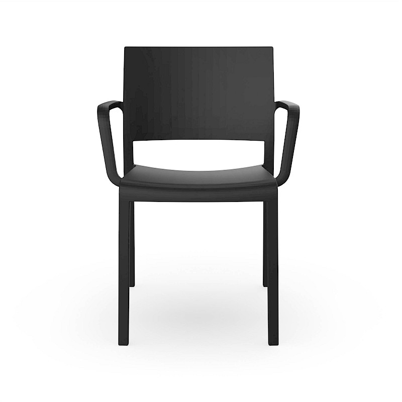 03542 silla new fiona con brazos fiona negra